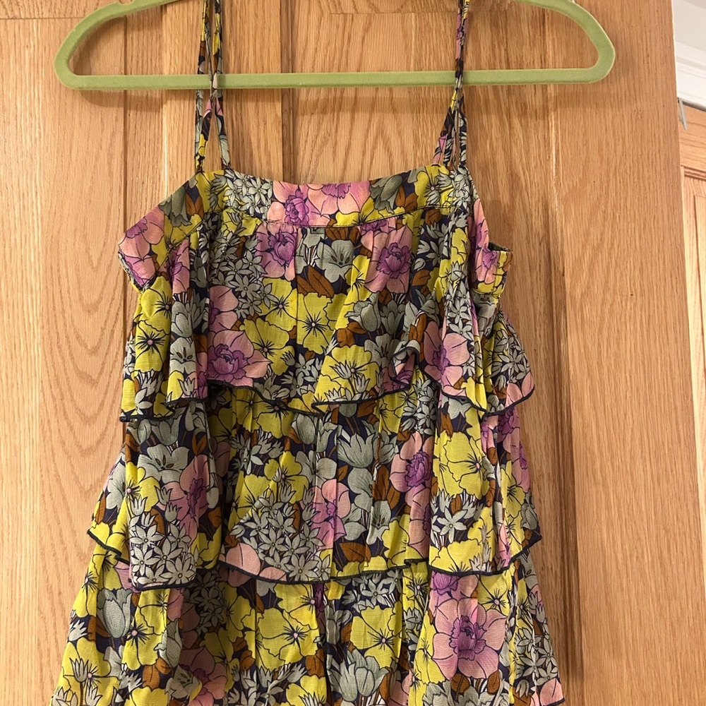 Floral Layered Camisole in Yellow and Pink